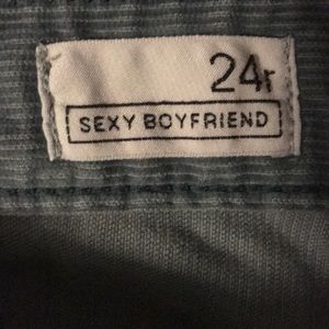 Blue/gray corduroy Gap jeans. Size 24 Regular.